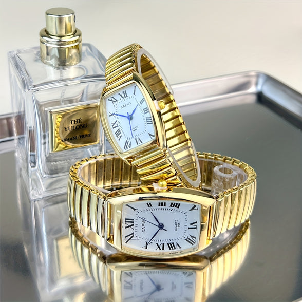 Vintage Luxury Tonneau Pointer Quartz Women's Watch: A Timeless Fashion Statement