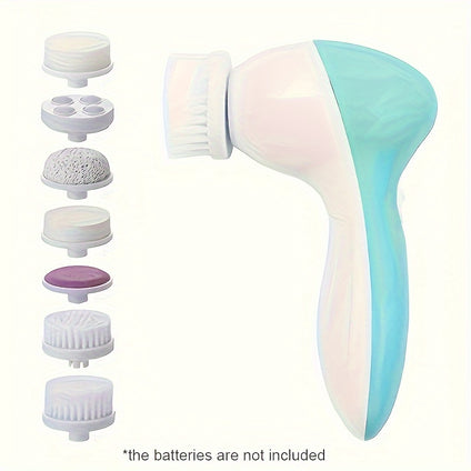 7-in-1 Electric Facial Cleanser: Multi-Functional Facial Brush and Body Massager