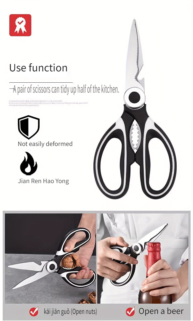 Multifunctional Stainless Steel Kitchen Scissors