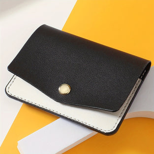 Simple Leather Wallet Card Bag, New Short Versatile Small Wallet, Lightweight Card Bag
