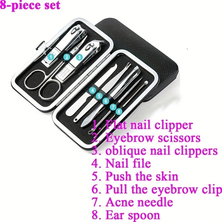 Complete Professional Manicure Pedicure Set All in One Grooming Kit for Salon Quality Nail Care