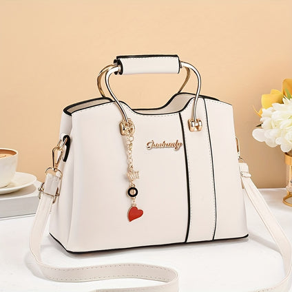 Fashion Top Handle Satchel Bag, Trendy Crossbody Bag, Women's Casual Handbag, Shoulder Bag & Purse