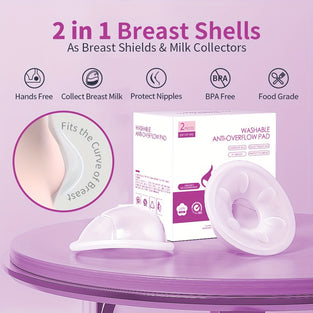 Reusable Silicone Breast Shields & Milk Collectors