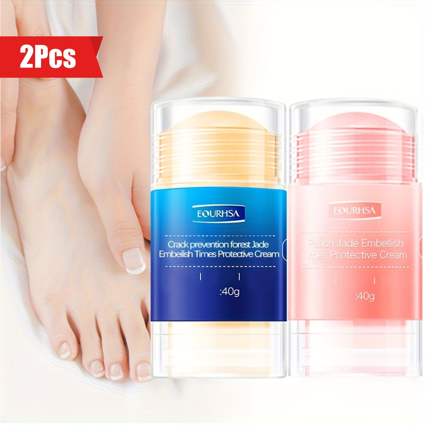 Intensive Moisturizing Cream Duo for Rough Skin and Cracked Heels - Daily Foot & Hand Care Set