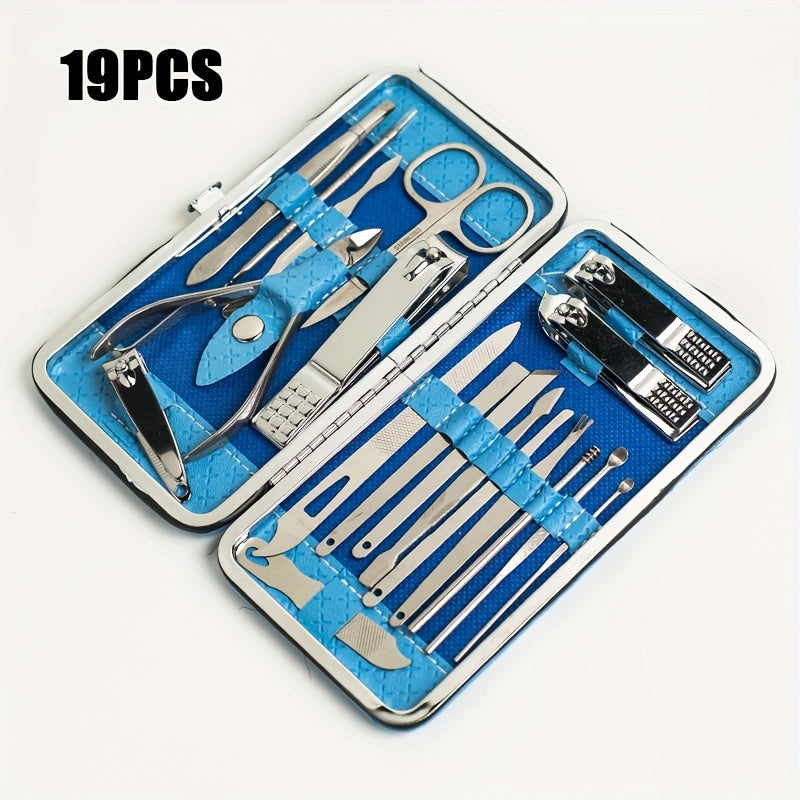 Complete Professional Manicure Pedicure Set All in One Grooming Kit for Salon Quality Nail Care