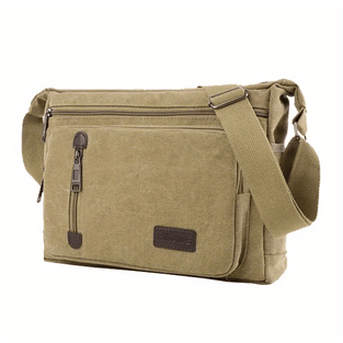 1pc Men's Casual Travel Hiking Crossbody Bag, Outdoor Shoulder Bags, Retro Messenger Bag