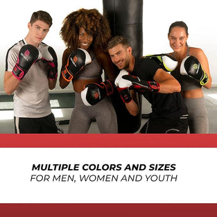 Sanabul Essential Gel Boxing and Kickboxing Gloves-Gloves for Boxing Training Sparring Fighting-8oz 10oz 12oz 14oz 16oz Gloves