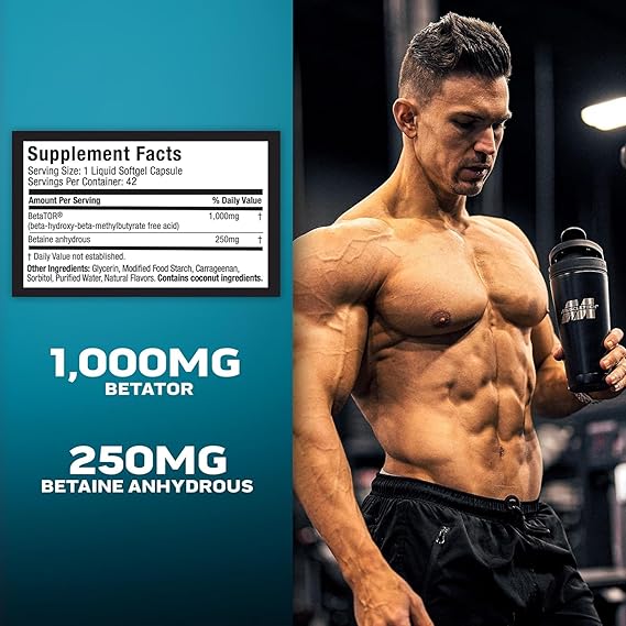 Muscletech HMB Supplements 1000mg Clear Muscle 42 Liquid Softgels Highest Grade HMB for Lean Muscle & Recovery HMB Free Acid Muscle Supplement Help Decrease Muscle Breakdown