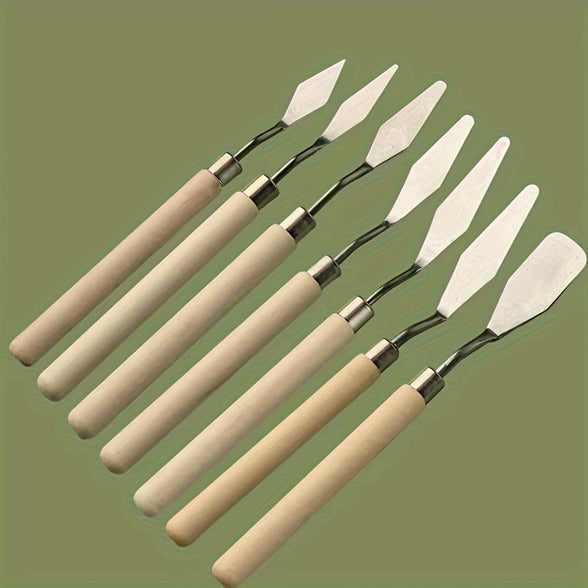 Stainless Steel Palette Knife Set for Artists and DIY Crafts Versatile Art Scrapers for Mixing and Painting