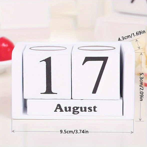 Chic Wooden Calendar: Stylish Decor for Your Living Space