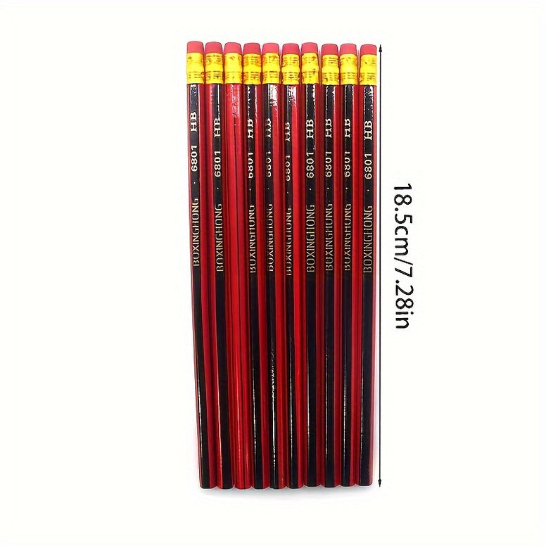 50-Pack Classic HB Wood Pencils with Erasers