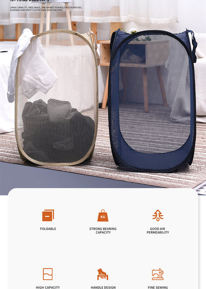 Versatile Breathable Mesh Toy Storage Basket