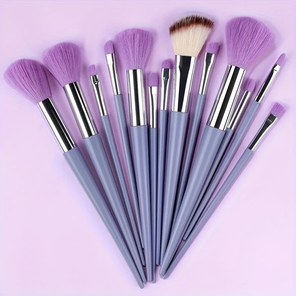 13-Piece Soft Makeup Brush Set: Perfect for Foundation, Blending, and Eye Shadow Application