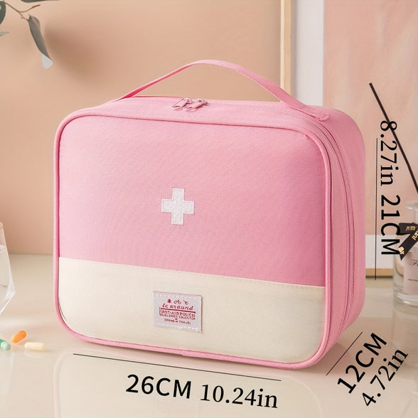 Macaron Color Extra Large Capacity Outdoor Portable Medicine Box: Ideal First Aid Storage Solution