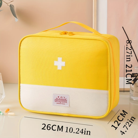 Macaron Color Extra Large Capacity Outdoor Portable Medicine Box: Ideal First Aid Storage Solution