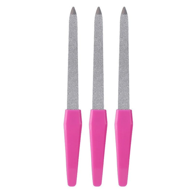 Double Sided Nail File Set for Professional Manicure and Pedicure Durable Emery Boards 3 Piece