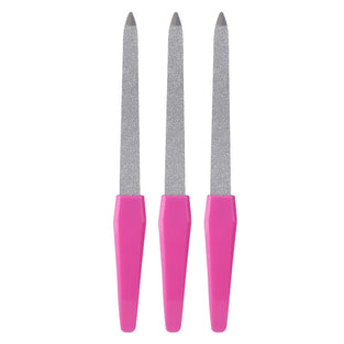 Double Sided Nail File Set for Professional Manicure and Pedicure Durable Emery Boards 3 Piece