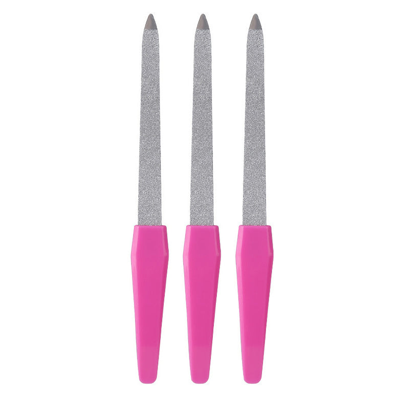 Double Sided Nail File Set for Professional Manicure and Pedicure Durable Emery Boards 3 Piece