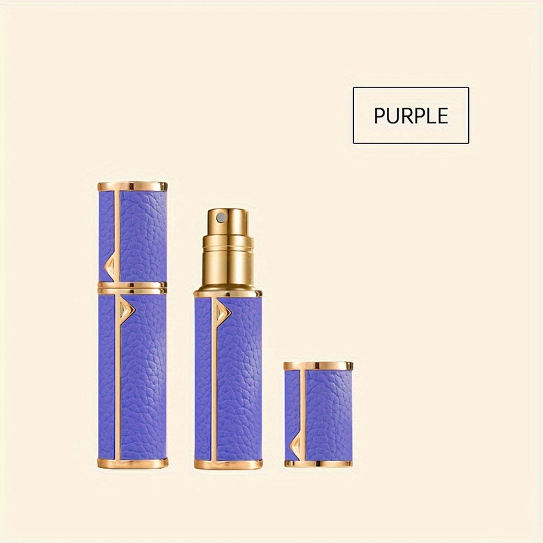 Leather Refillable Perfume Bottle Portable Travel Empty Cosmetic Containers 5ml Mini Spray Atomizer Bottle