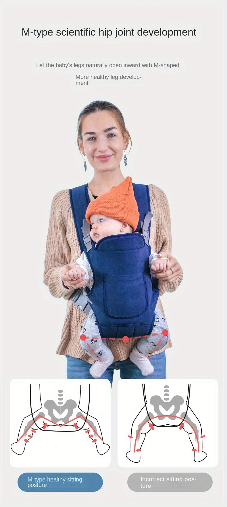 Ergonomic Baby Carrier Multifaceted Solution for Comfort Convenience and Versatility Reliable Transport for Newborns Ensures Safety and Ease of Mobility Even Weight Distribution Reduces Strain