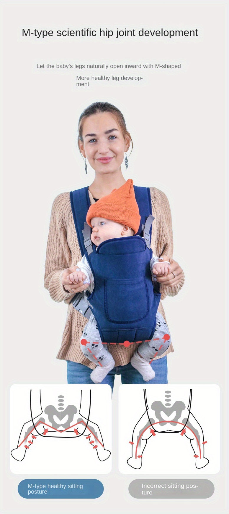 Ergonomic Baby Carrier Multifaceted Solution for Comfort Convenience and Versatility Reliable Transport for Newborns Ensures Safety and Ease of Mobility Even Weight Distribution Reduces Strain