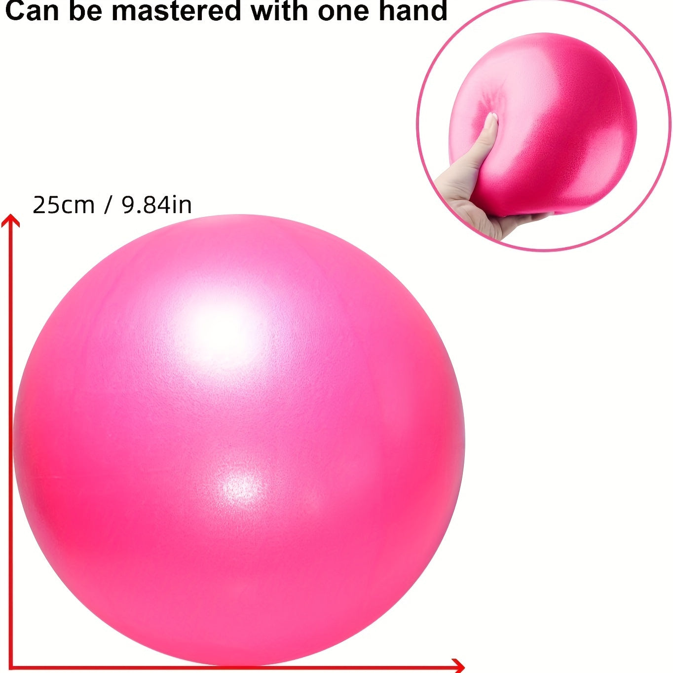 Inflatable Stability Ball with Straw