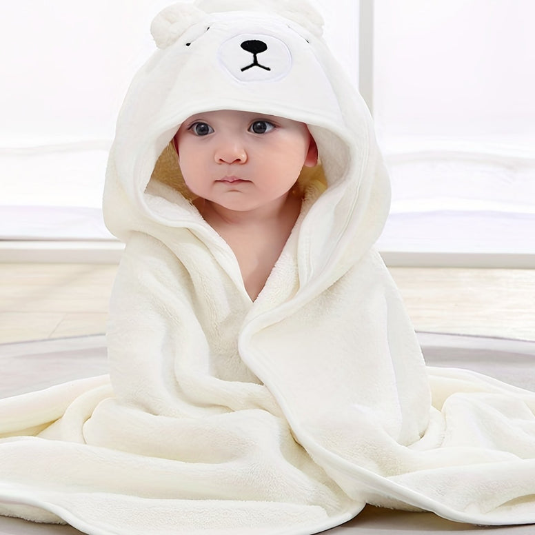 Cute Cartoon Cloaks Baby Bath Towel and Children's Hooded Bathrobe - Microfiber Water Absorbent Design for 0-2 Years