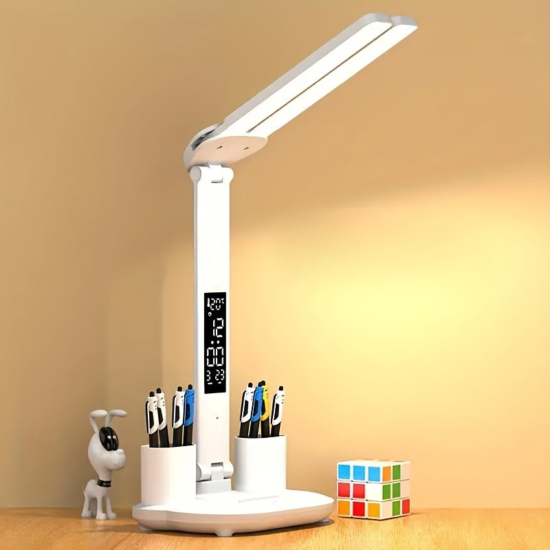 LED Desk Lamp with Dual Adjustable Heads