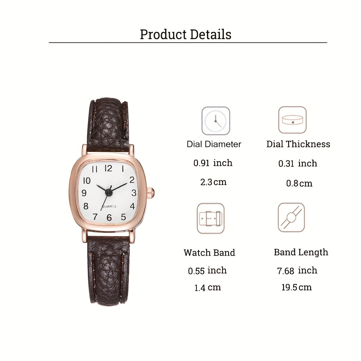 Stylish Quartz Watches with PU Leather Strap - A Perfect Gift for Women!