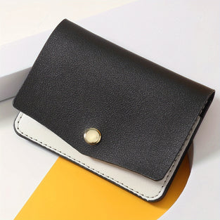 Simple Leather Wallet Card Bag, New Short Versatile Small Wallet, Lightweight Card Bag