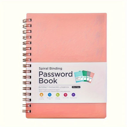 A6 Password Book With Alphabetical Tabs