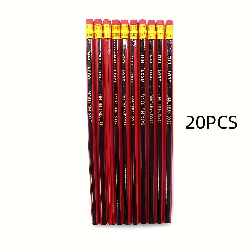 50-Pack Classic HB Wood Pencils with Erasers