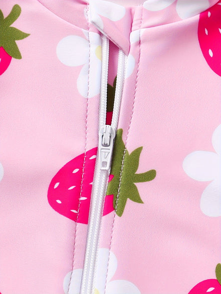 Adorable Patterned Swim Long Toddler Suit