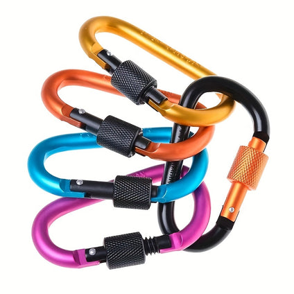 Versatile 5-Pack Aluminum Carabiners