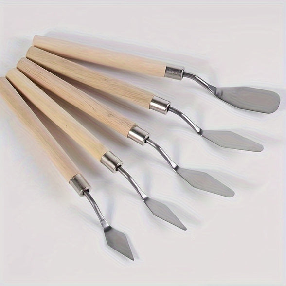 Stainless Steel Palette Knife Set for Artists and DIY Crafts Versatile Art Scrapers for Mixing and Painting