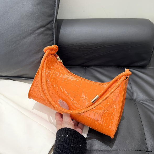 Chic Embossed PU Leather Shoulder Bag: Your Versatile Fashion Statement