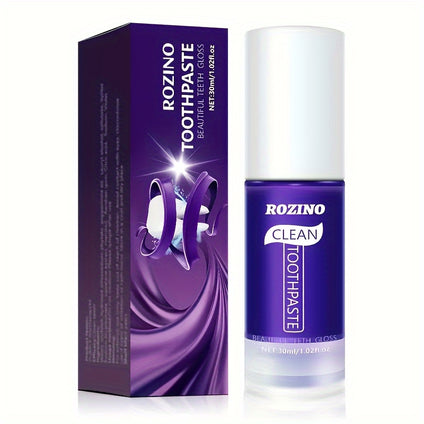 ROZINO Clean Toothpaste: 30ml of Purple Teeth Whitening Toothpaste