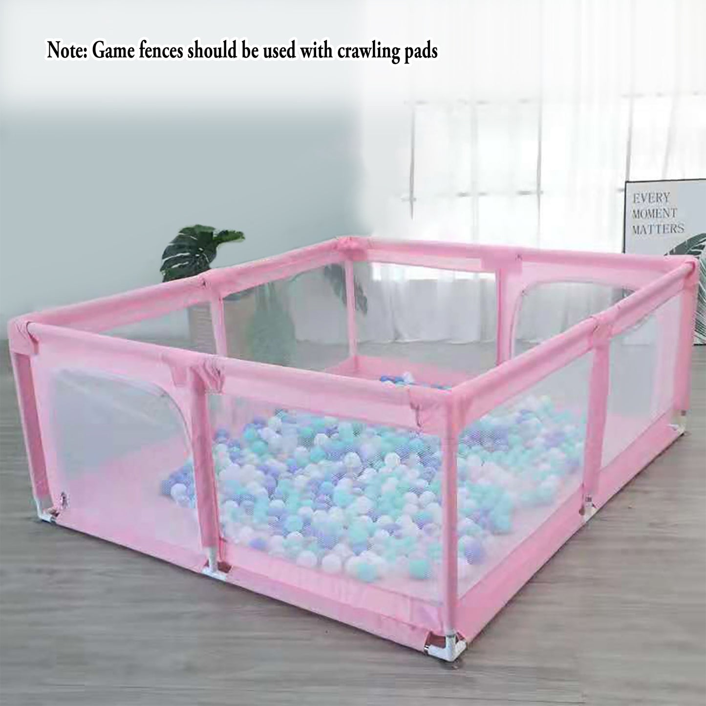 Guard Rail Game Small Tent for Kids Indoor Crawling and Learning