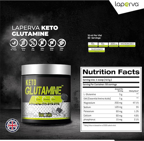 Laperva Triple Glutamine Unflavoured Dietary Supplement 50 Servings