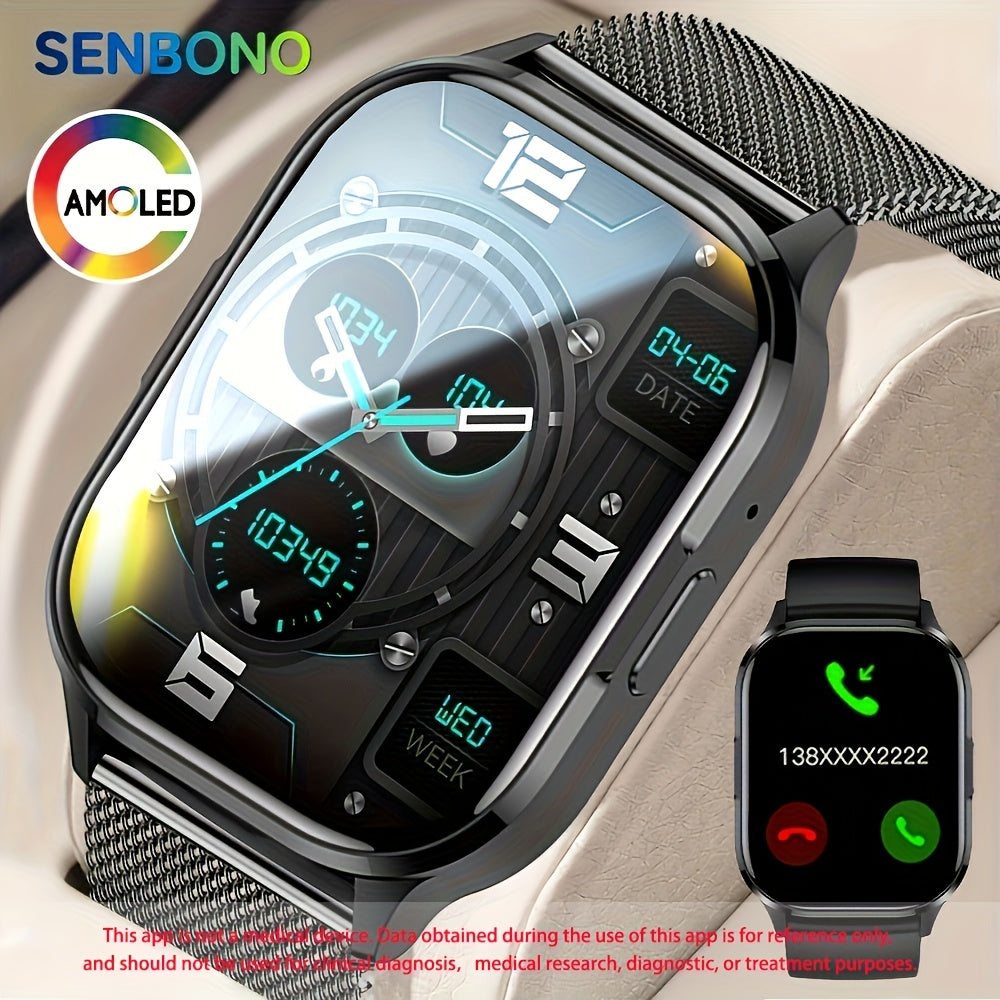 2024 New AMOLED Smart Watch: The Ultimate Wireless Calling Companion with Alway On Display