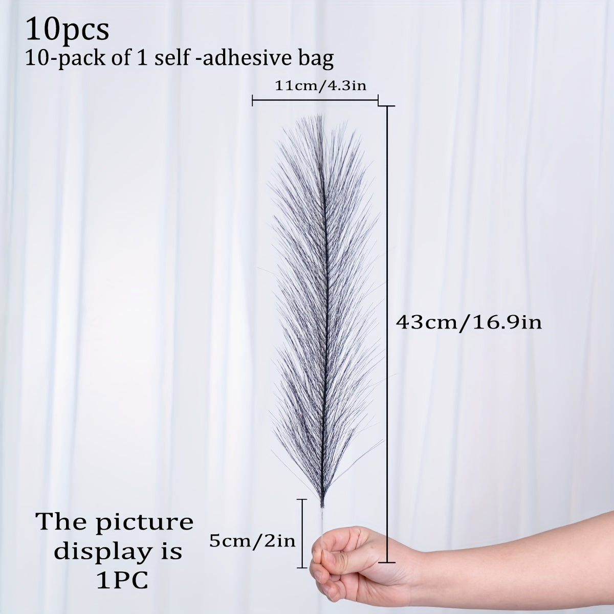 Bohemian Elegance: Set of 5 Artificial Pampas Grass