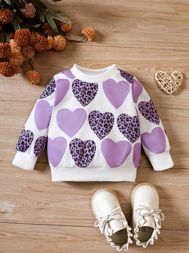 Leopard Love Printed Toddler Sweatshirt