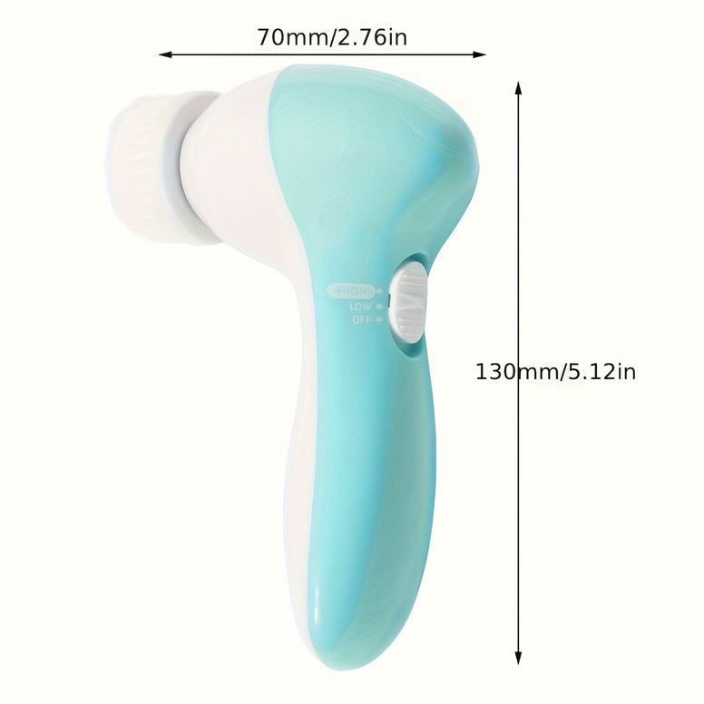 7-in-1 Electric Facial Cleanser: Multi-Functional Facial Brush and Body Massager