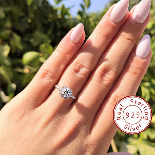 1ct Moissanite Promise Ring  Symbol of Beauty and Elegance