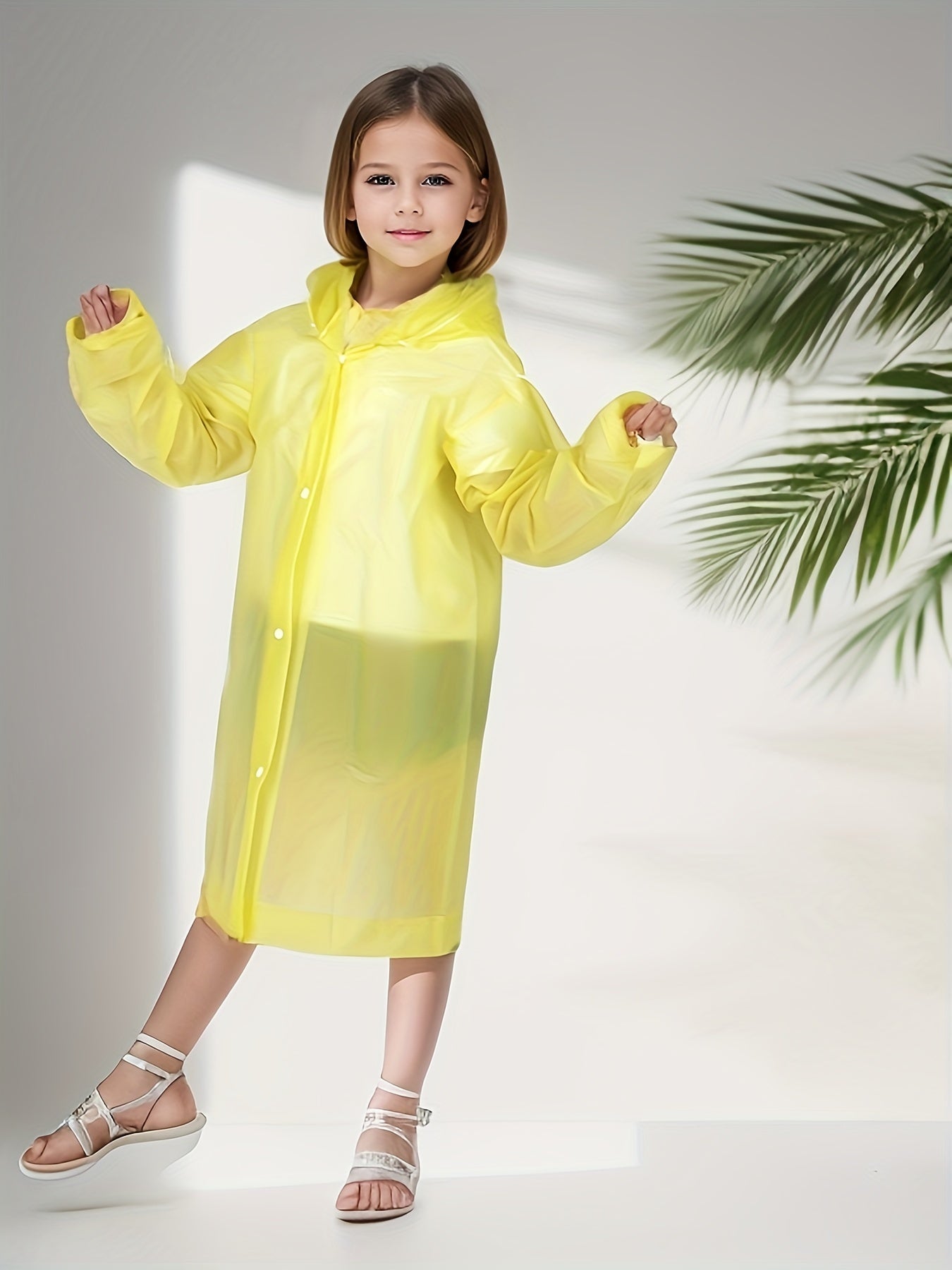 Kids' Basic Portable Raincoat: Reusable