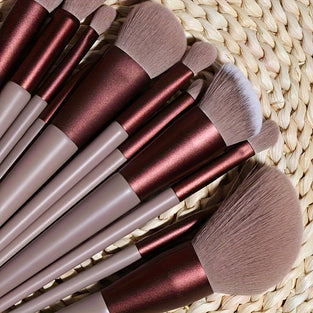 13-Piece Soft Makeup Brush Set: Perfect for Foundation, Blending, and Eye Shadow Application