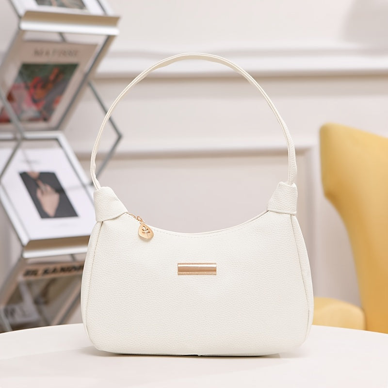 Chic PU Leather Shoulder and Crossbody Bag: Stylish, Lightweight, and Versatile for Girls