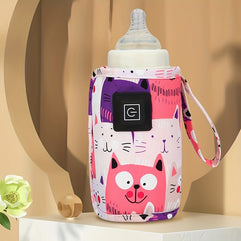 USB Milk and Water Warmer Portable Bottle Heater Ideal for Travel Stroller Accessory Insulated Bag