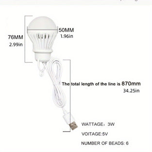 Illuminate Your Reading: 5-LED Book Table Lamp