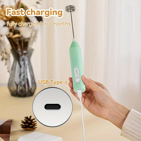 Venchi Electric Milk Frother: USB Rechargeable Handheld